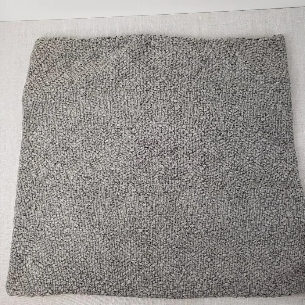 Pottery Barn Pair Washed Diamond Pillow Covers 20x20